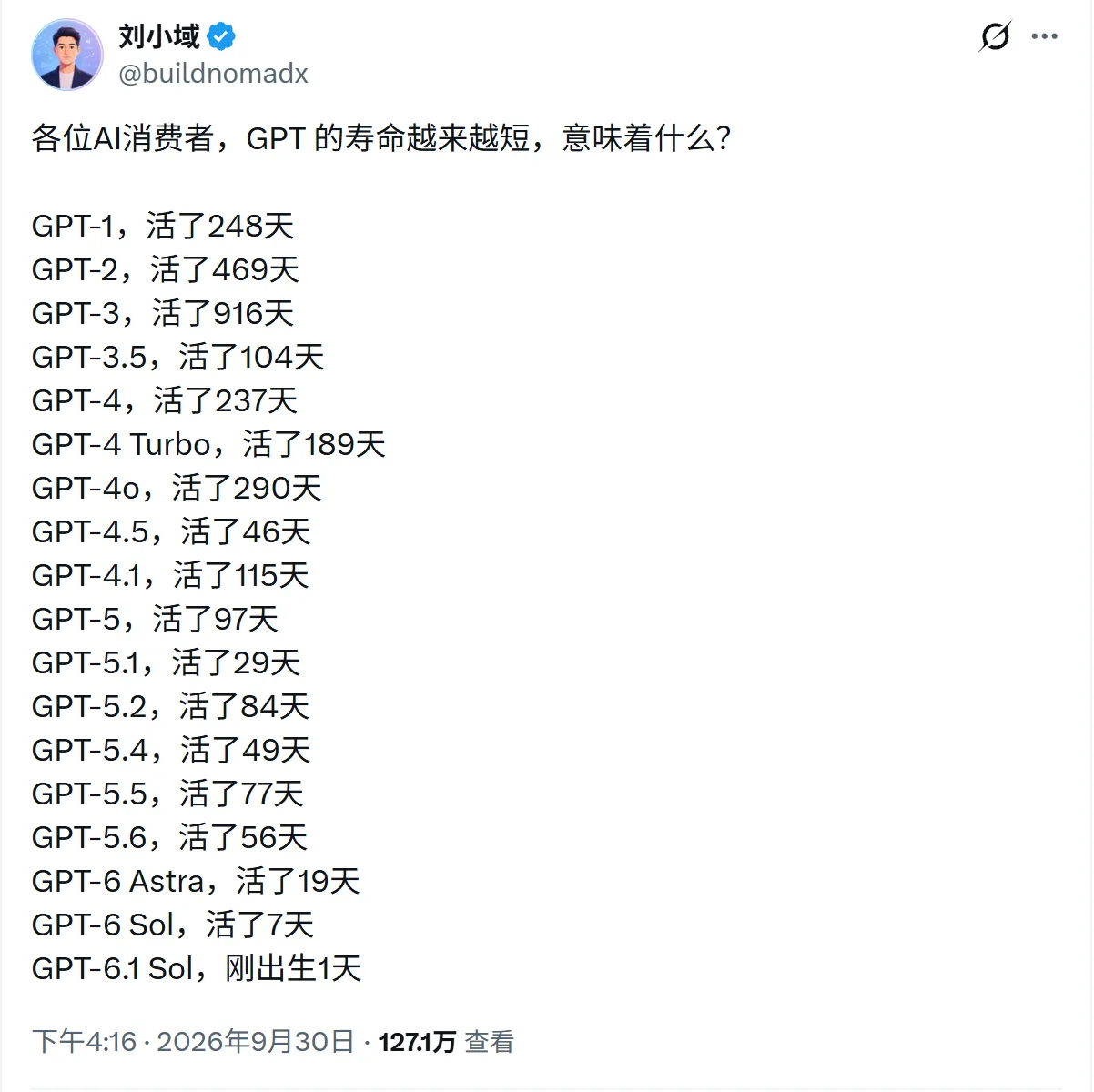 GPT 的寿命越来越短，意味着什么？